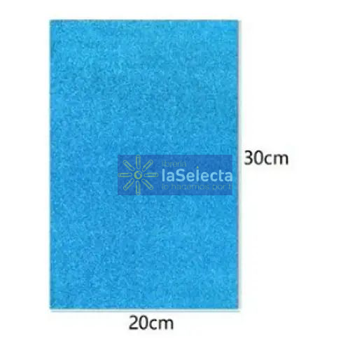 GOMA EVA GLITTER 20X30 CM 2MM CELESTE IMPORTADO